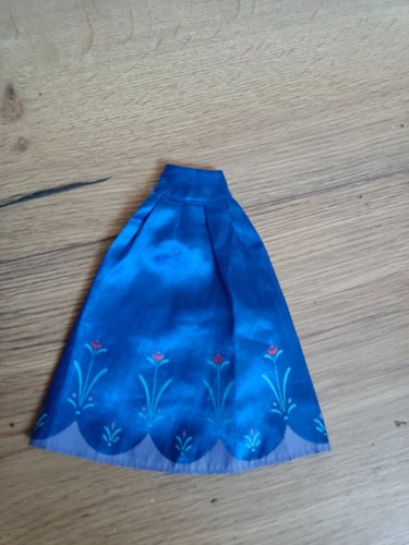 Jupe bleue pour poupée anna - jupe,