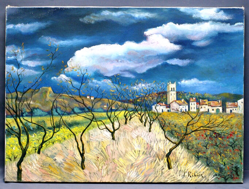 Tableau acrylique sur toile - acrylique,