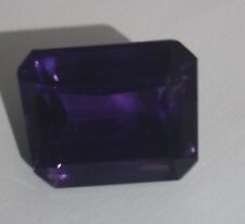  94,85Ct. Amethyste Naturelle "VVS* Transparente    Non Traitée Taille Émeraude 