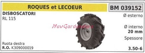 Roue droite roques lecoeur - roue, et