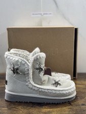 Mou Eskimo Laine Étoiles Ivoire Casual Mou Femme Bottes Pierres Logo 40