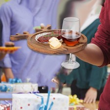 Assiette de service pour apéritifs avec porte-gobelets, décoration de Noël
