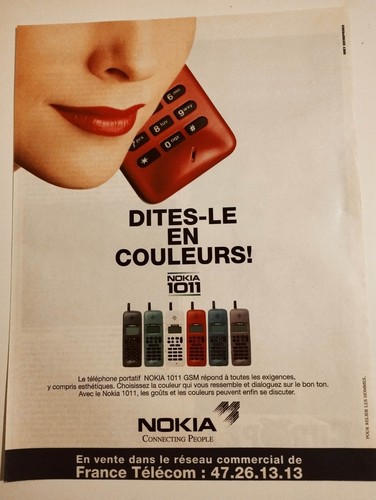 Nokia 1011 vintage phone - vintage, print