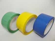 Ruban adhesive 50x66 m ruban scotch de couleur VERT BLEU ou JAUNE  