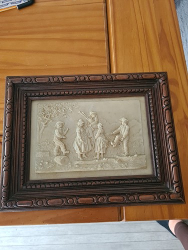 Bas relief ancien - en, albâtre