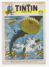 Journal  TINTIN  Edition BELGE  n°4   23 janvier 1947  couverture JACOBS  TTBE