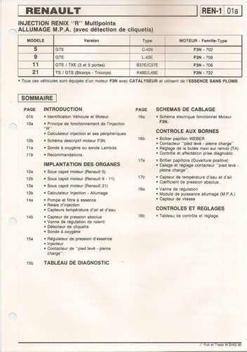 Injection allumage - injection,