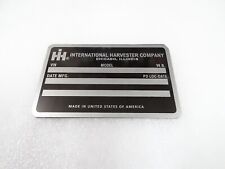 Plaque De Données Pour Moissonneuse Vintage Scout II IH 1978-81 #V279-8