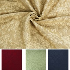 Tissu Jacquard à Motif Fleurs, Tissu Damascato Décor Maison Nappes Oreiller