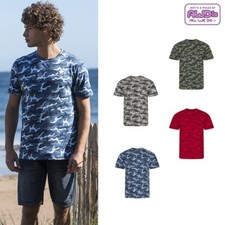 AWDis Just Ts & Polos T-shirt Camo En Coton Camouflage Armée