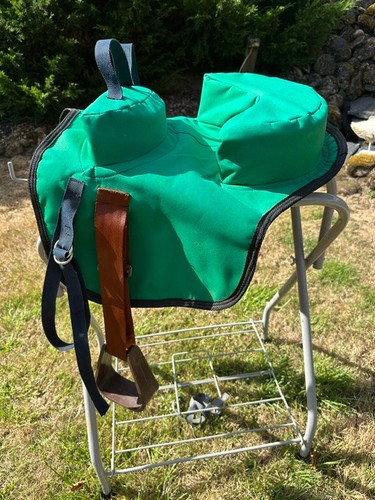 Green saddle buddy - saddle, seat