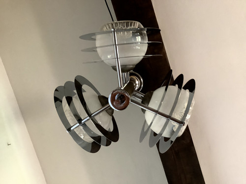 Lustre space age murano chrome - age,