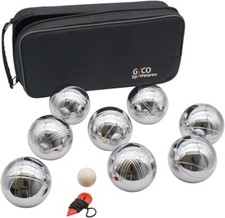 GICO Jeu de 8 Boules de pétanque en Sac de Transport Solide - 720 g - 3268