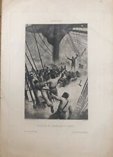 Gravure Surcouf À L’abordage Du Kent