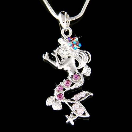 Collier charme sirène - charme,