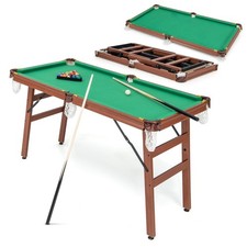 Table de Billard Pliable avec Accessoires(2 Queues 16 Boules Triangle 2 Craies