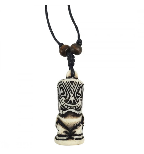 Collier tiki polynésien - collier,