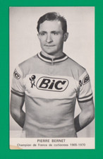 CYCLISME carte cycliste PIERRE BERNET Champion de Fance cyclo cross équipe BIC
