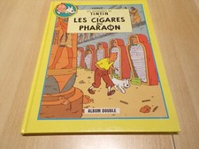 TINTIN ALBUM DOUBLE " LES CIGARES DU PHARAON & LE LOTUS BLEU" HERGE 1987