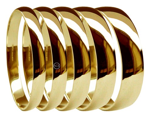 9ct jaune mariage anneaux - or,
