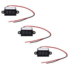  3 Pcs Mini Voltmètre