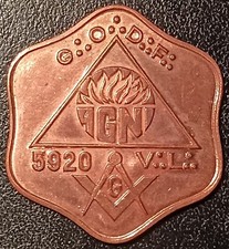 Franc-Maçonnerie - jeton de