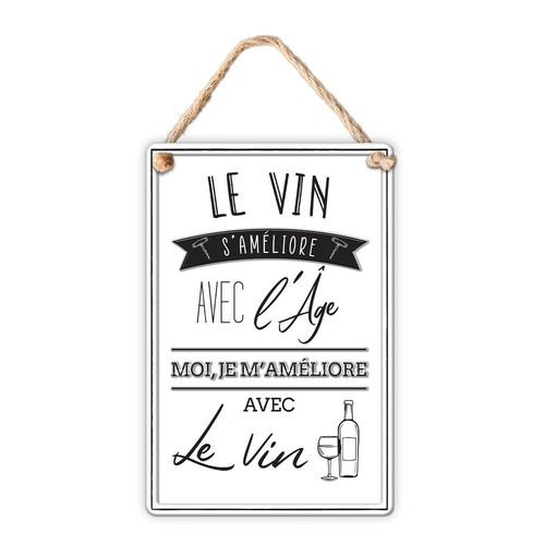 Plaque métal vin - plaque, s
