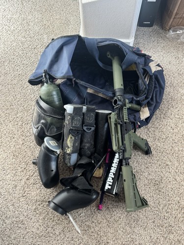 Paintball gun setup - paintball,