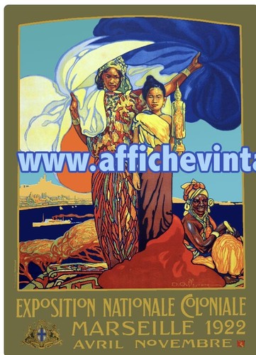Affiche poster marseille 1922 - affiche,