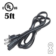 UL 5ft AC Power Cord Cable For