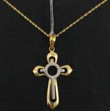 Pendentif Avec Chaîne Or 18K