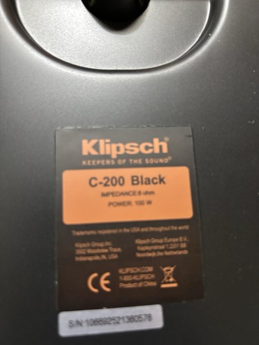 Klipsch synergy black - black, label