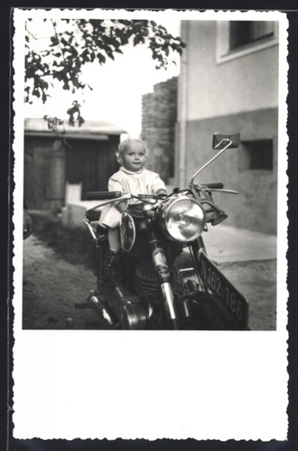 Carte postale photo moto - , puch