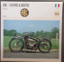 Carte moto ABC / GNOME & RHÔNE 400 CM3 Atlas motorbike