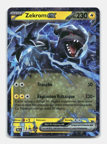 Carte pokémon zekrom - pokémon, ex
