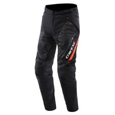 Dainese Dragon 2 Super Air Pantalon de Textiles (Noir/Neonrot) Taille : 48 Moto