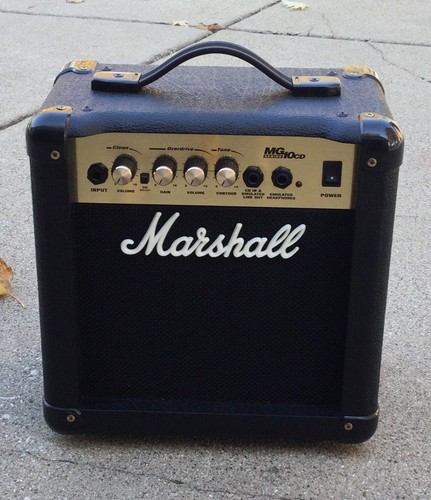 Marshall mg10cd black guitar - black,