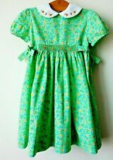 ROBE fleurs lilberty GINA DIWAN 2 ans superbe brodé smoké Dress valeur 100€
