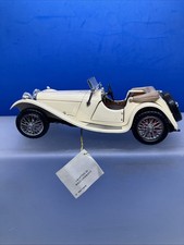 1:24 Franklin Mint Jaguar SS 100 1938 Precision Model Beige Roadster. No Box