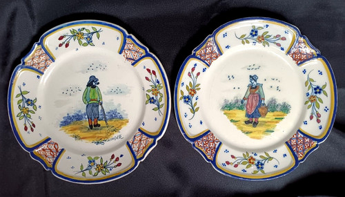 Assiettes henriot quimper - assiettes,