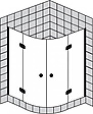 Cabine de douche quart de