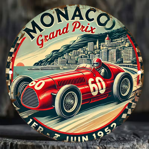 Panneau logo vintage monaco - monaco, gp