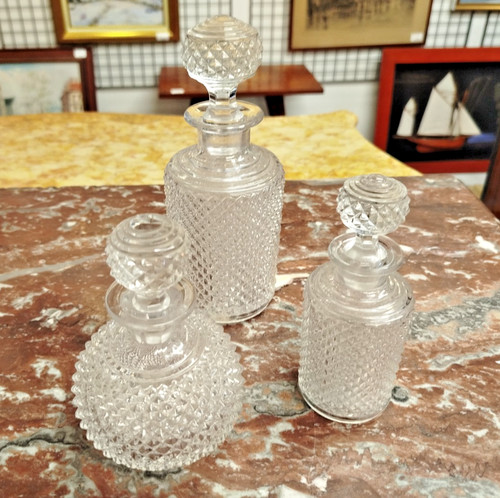 Lot flacons baccarat - de, 3