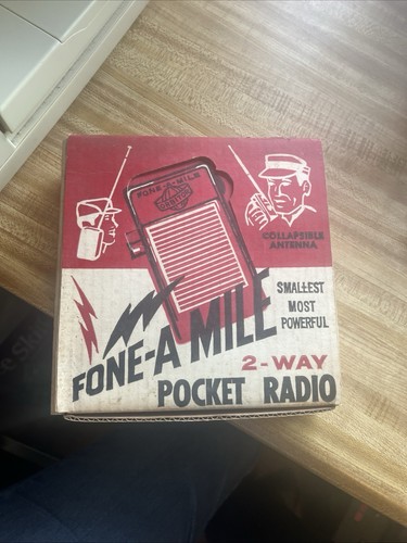 Vintage fone mile walkie - vintage,