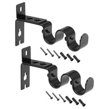 Rideau Barre Support Fer