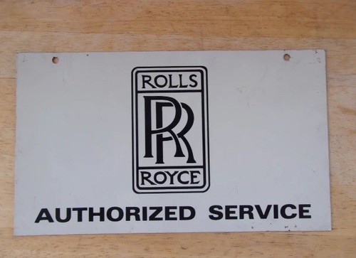 Ancienne plaque rolls - ancienne, rolls-royce