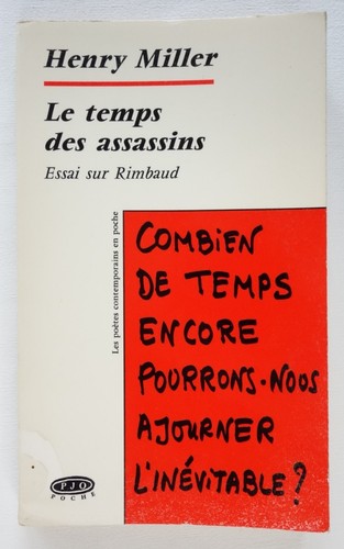 Temps des assassins essai - des,