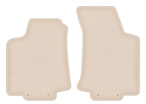 Tapis avant velours beige pour