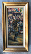 Tableau HST signé Jean-Baptiste FOURNIER (1959) intitulé "Le clown qui danse"