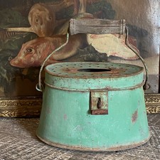 Ancienne Goujonnière en Tôle Panier de Pêcheur - Déco Pêche Jardin - Très Shabby